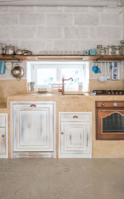 Trullo Torre Suda: Kök, Lunchrum