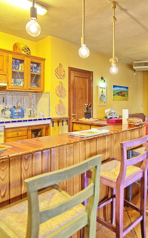 Villa Poggiospinoso: Fellesrom, Kök