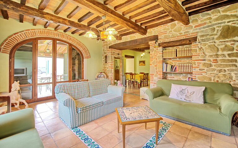 Villa Poggiospinoso: Vardagsrum