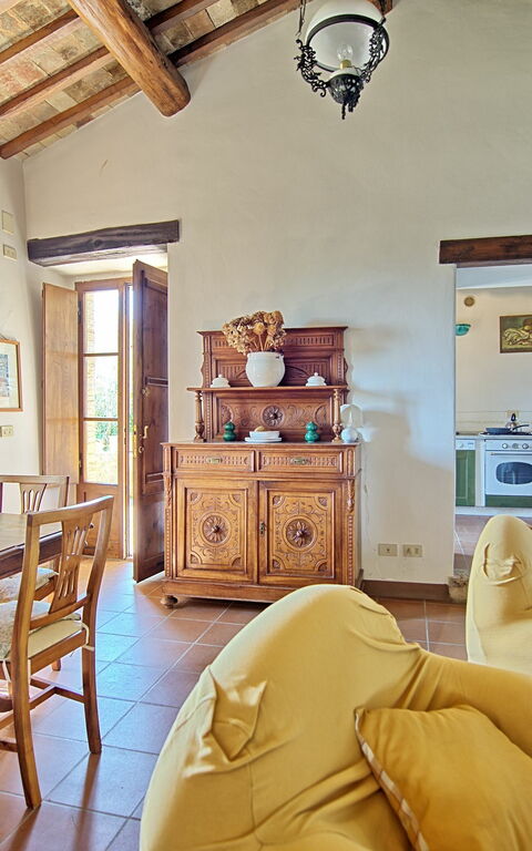 Villa Sarteano: Lunchrum, Vardagsrum