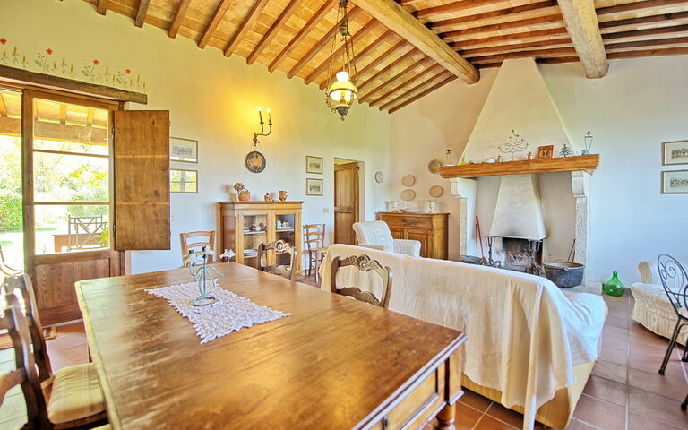 Villa Sarteano: Lunchrum, Vardagsrum