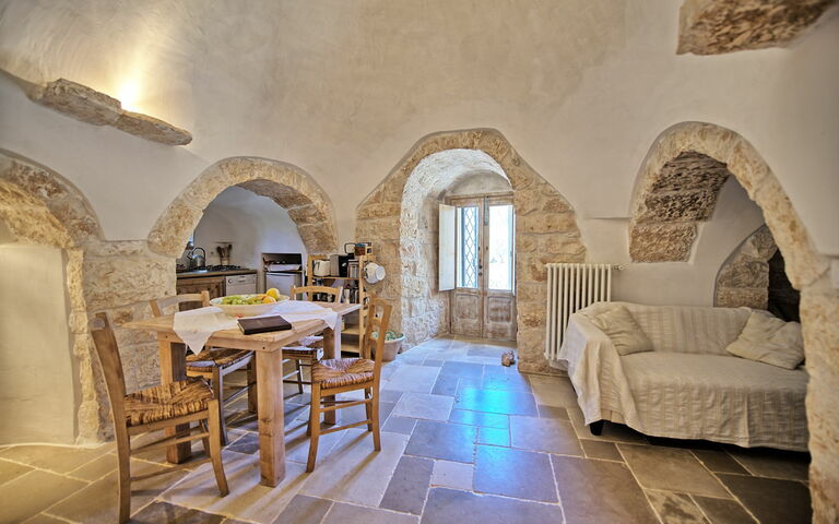 Trullo Pascarosa: Kök, Lunchrum