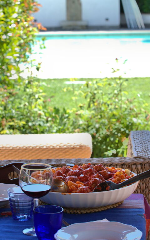 Casale Tiziano: Balkong / terrass / uteplats, Utomhus