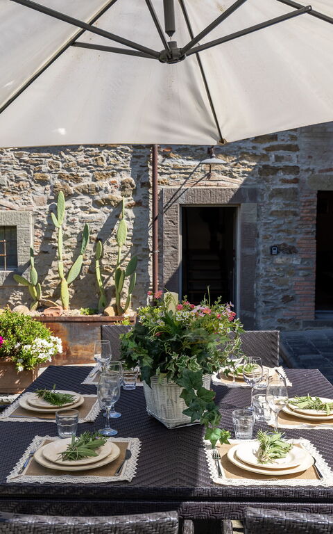 Casa La Fonte: Balkong / terrass / uteplats, Exteriör, Utomhus