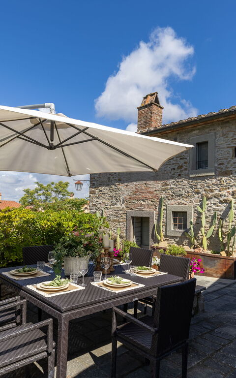 Casa La Fonte: Balkong / terrass / uteplats, Exteriör, Utomhus
