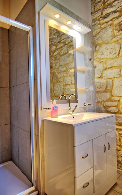 Villa Vrisses: Badrum