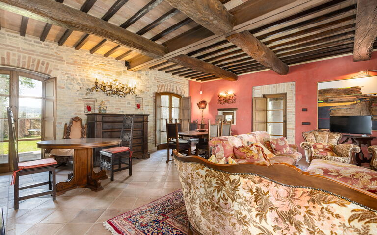 Villa Assisi: Vardagsrum