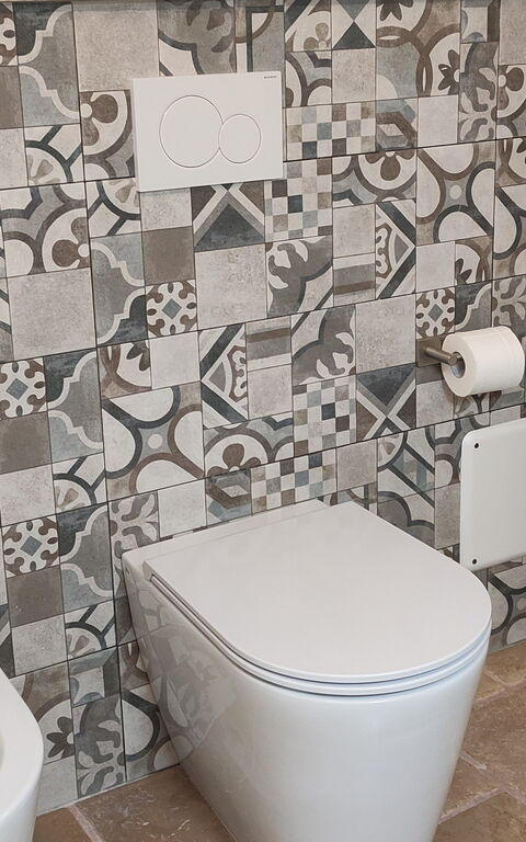 Trullo Santo Stefano: Badrum