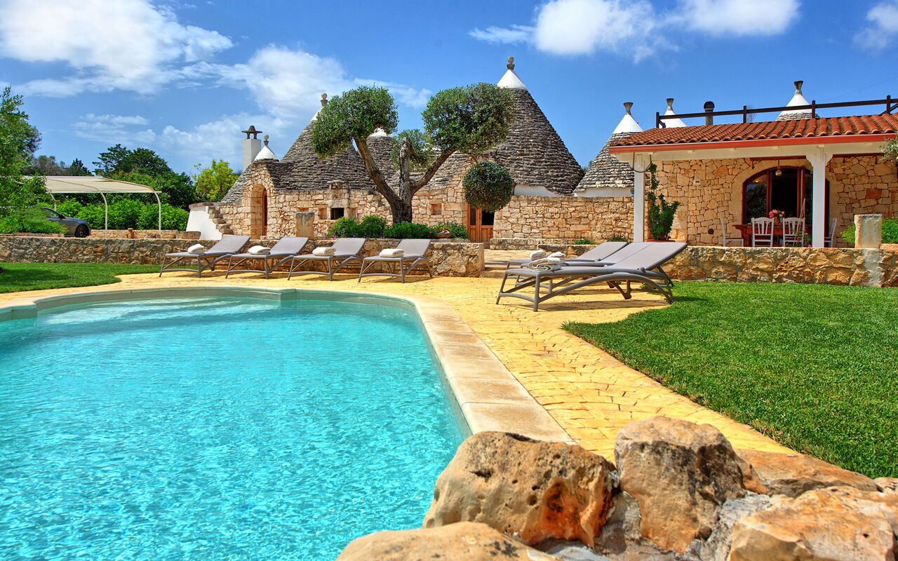 Trullo Santo Stefano: slå samman, Trädgård, Utomhus