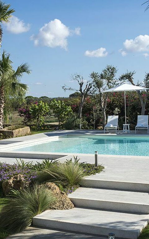 Villa Salinella: slå samman, Trädgård