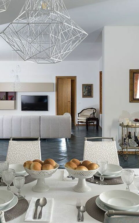 Villa Salinella: Lunchrum, Vardagsrum