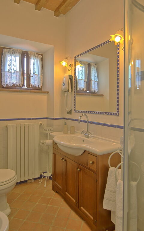 Villa Farneta: Badrum
