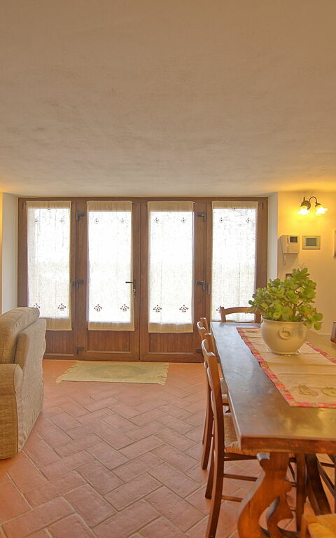 Villa Farneta: Kök, Lunchrum, Vardagsrum