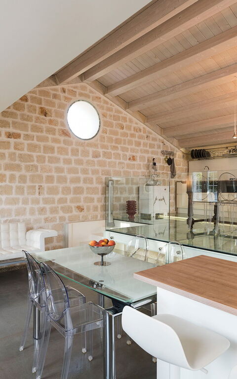 Villa Luna: Kök, Vardagsrum