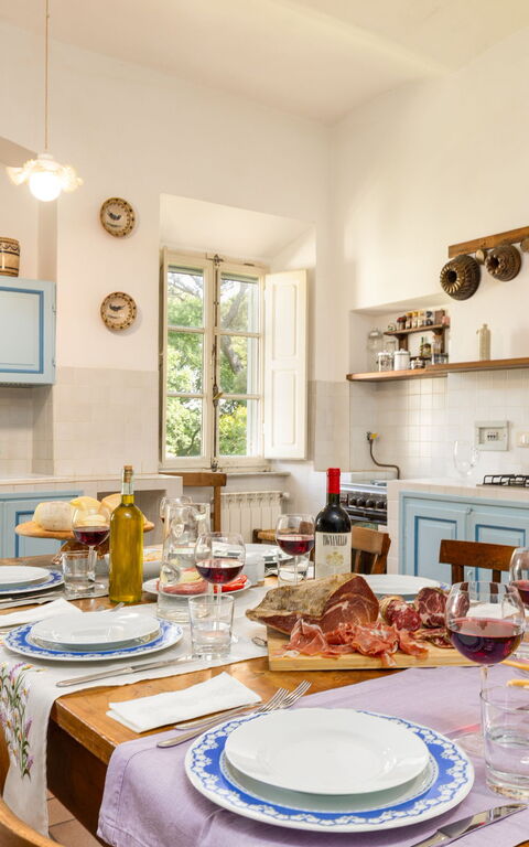 Villa Cangeli: Kök, Lunchrum