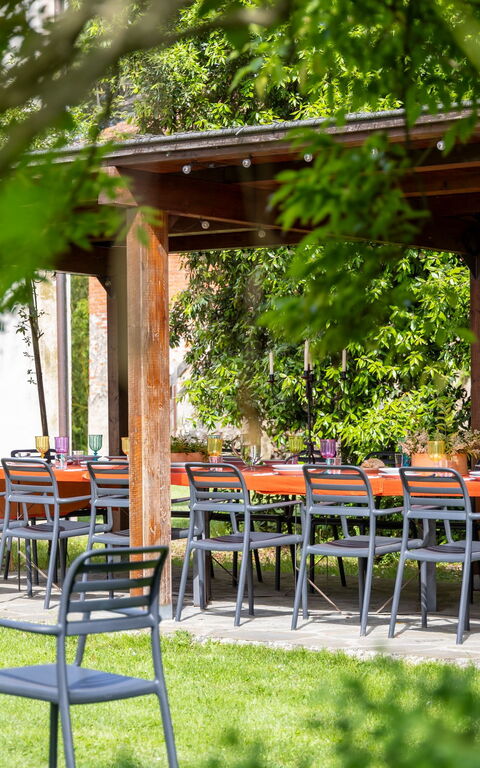 Villa Cangeli: Balkong / terrass / uteplats, Trädgård, Utomhus