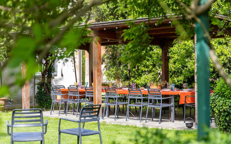 Villa Cangeli: Balkong / terrass / uteplats, Trädgård, Utomhus