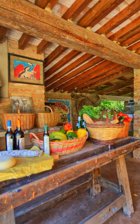 Villa Edo: Lunchrum, sovrum, Utomhus