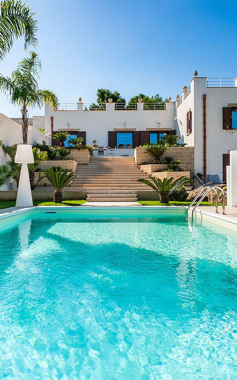 Villa Pigna Bianca: slå samman, Utomhus