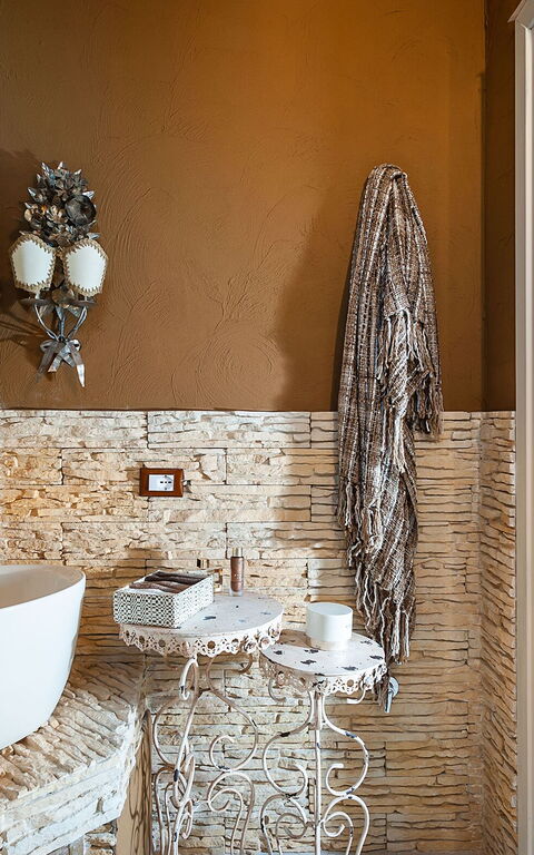 Villa Pigna Bianca: Badrum