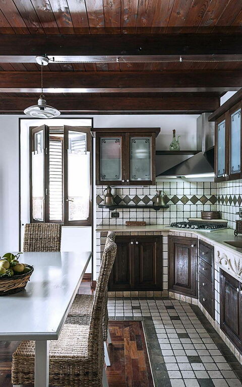 Villa Carolina: Kök, Lunchrum