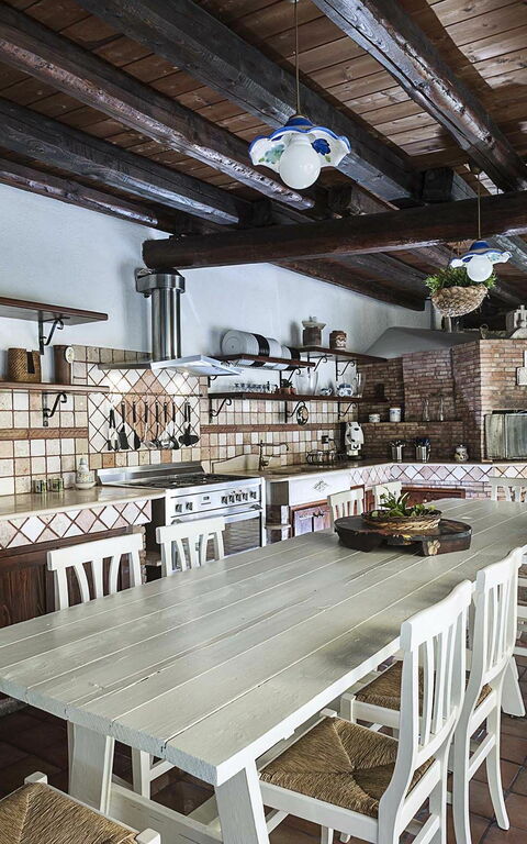 Villa Carolina: Kök, Lunchrum