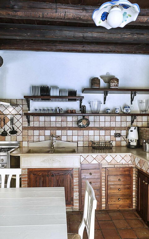 Villa Carolina: Kök, Lunchrum