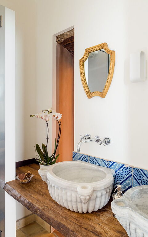 Villa Torre Etnea: Badrum