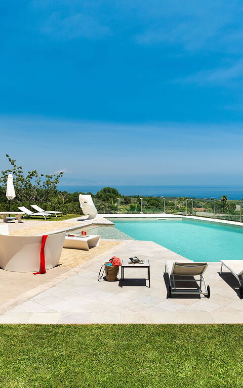 Villa Torre Etnea: slå samman, Trädgård, Utomhus, Visningar