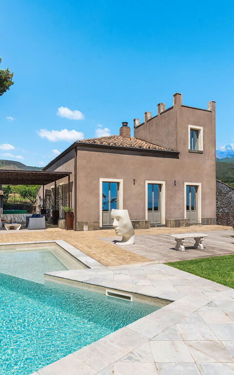 Villa Torre Etnea: Exteriör, slå samman, Trädgård, Utomhus