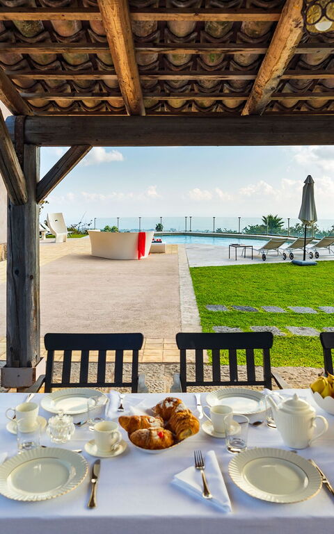 Villa Torre Etnea: Balkong / terrass / uteplats, Trädgård, Utomhus