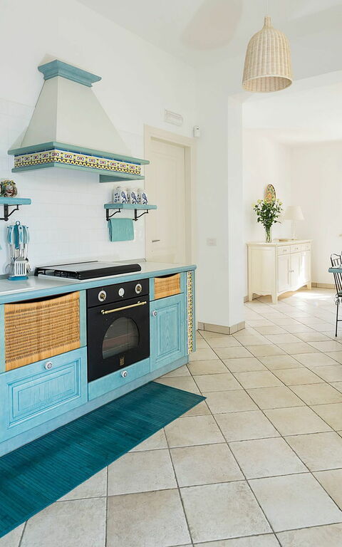 Villa La Plage: Kök, Lunchrum