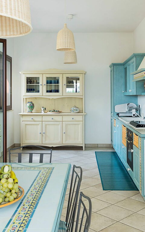 Villa La Plage: Kök, Lunchrum