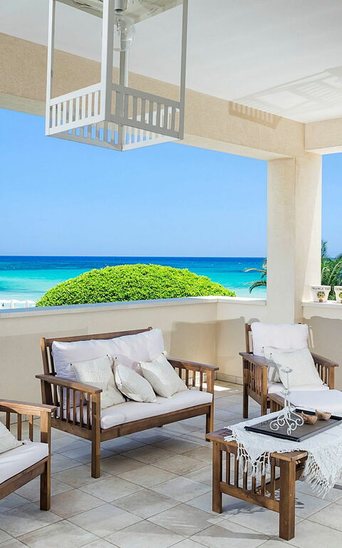 Villa La Plage: Balkong / terrass / uteplats