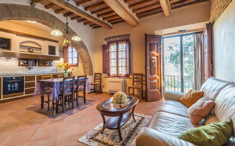 Semesterboende Smeraldo: Kök, Lunchrum, Vardagsrum