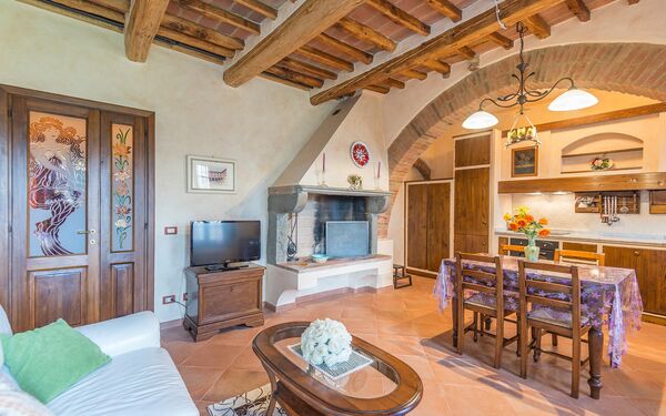 Semesterboende Smeraldo: Kök, Lunchrum, Vardagsrum