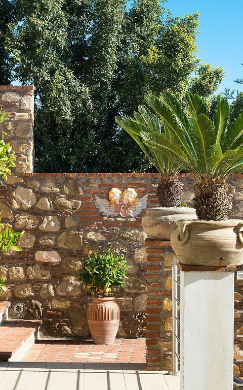 Villa Luce: Trädgård, Utomhus