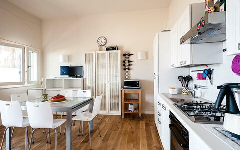 Semesterboende Vela: Kök, Lunchrum, Vardagsrum