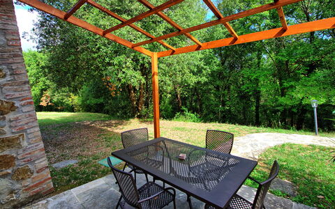 Semesterboende Mulignone 6: Trädgård, Utomhus