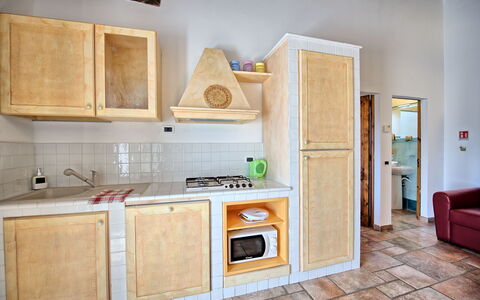 Semesterboende Mulignone 14: Kök, Lunchrum, Vardagsrum