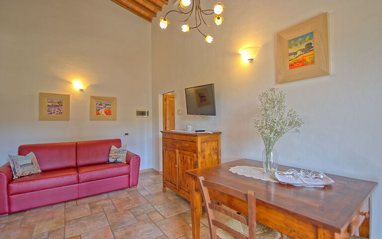 Semesterboende Mulignone 15: Lunchrum, Vardagsrum