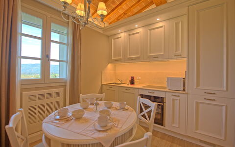 Semesterboende Sole Di Vino - 3: Kök, Lunchrum, Vardagsrum