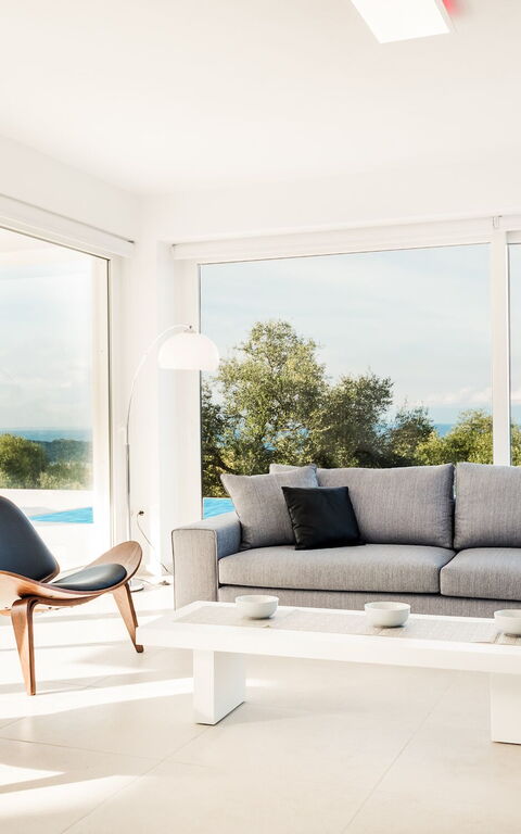 Villa Athena: Kök, Lunchrum, Vardagsrum