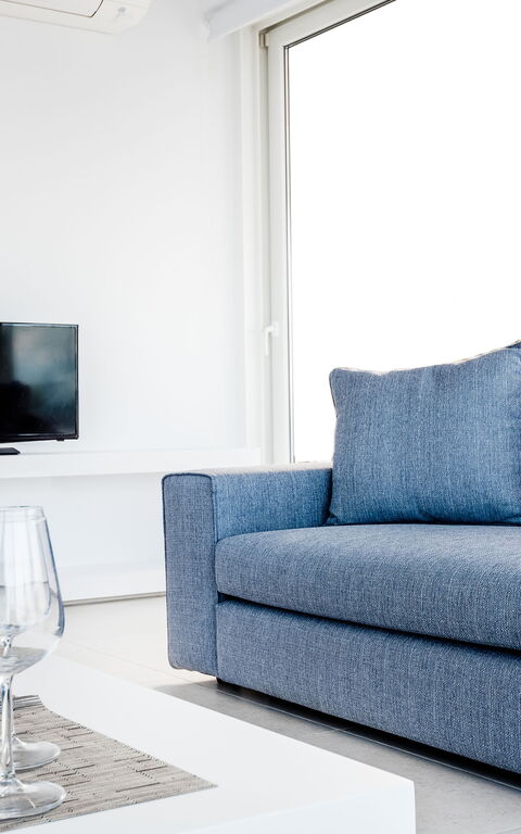 Villa Arete: Kök, Lunchrum, Vardagsrum