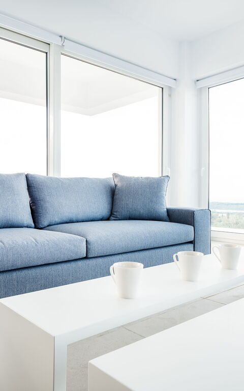 Villa Arete: Kök, Lunchrum, Vardagsrum