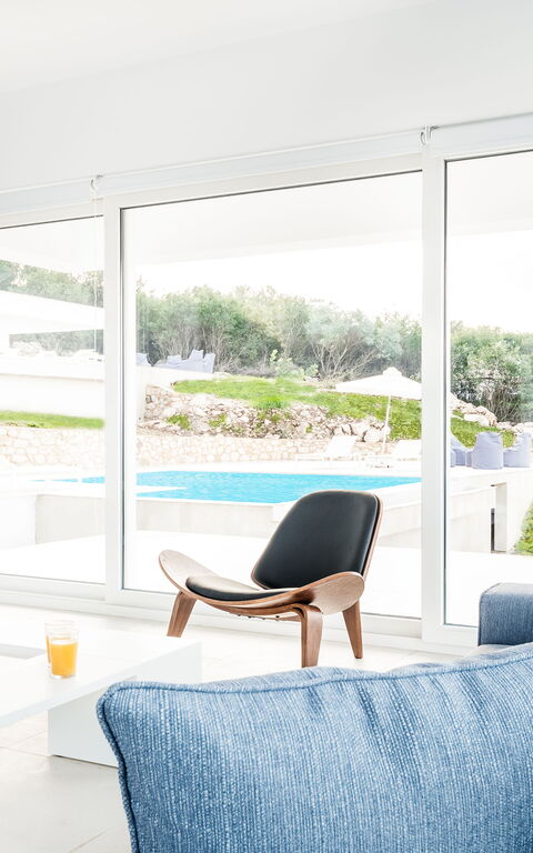 Villa Arete: Kök, Lunchrum, Vardagsrum