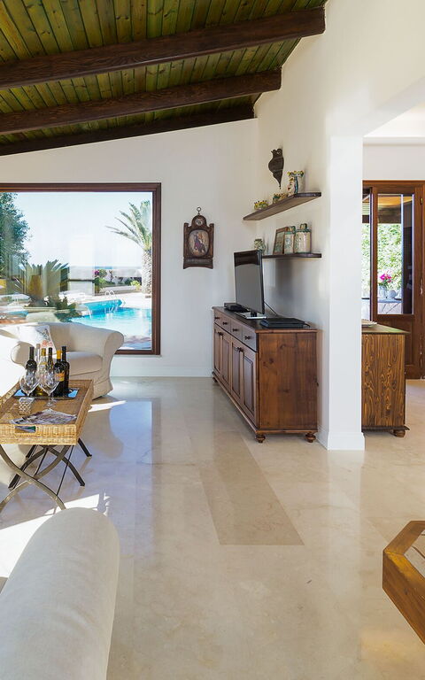 Villa Cala Mancina: Vardagsrum