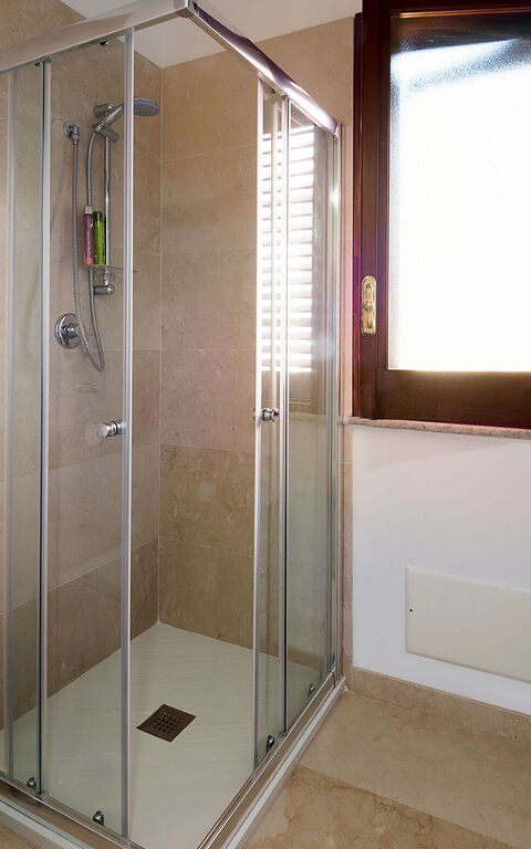 Villa Cala Mancina: Badrum