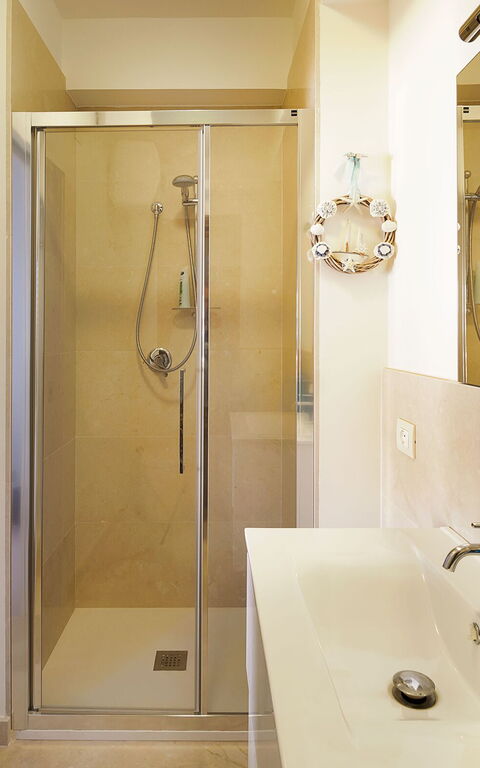 Villa Cala Mancina: Badrum