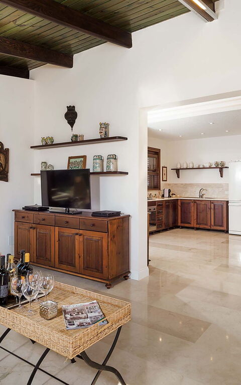 Villa Cala Mancina: Vardagsrum